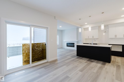 4118 67 Street, Beaumont, AB - Indoor With Fireplace