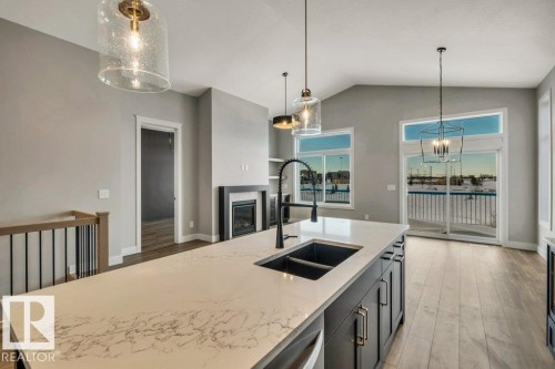 44 Eldridge Point(E), St. Albert, AB - Indoor Photo Showing Kitchen With Double Sink With Upgraded Kitchen