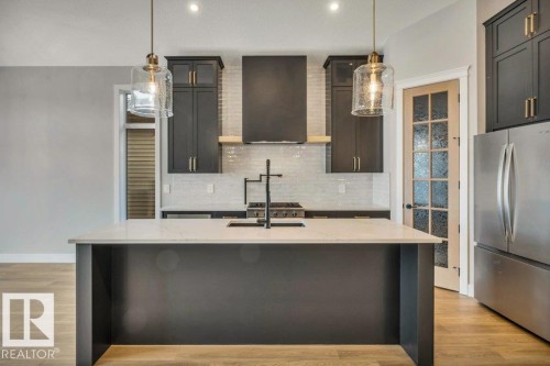 44 Eldridge Point(E), St. Albert, AB - Indoor Photo Showing Kitchen With Upgraded Kitchen