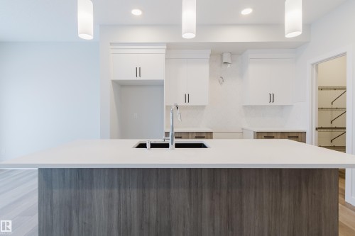 4106 67 Street, Beaumont, AB - Indoor Photo Showing Kitchen With Upgraded Kitchen