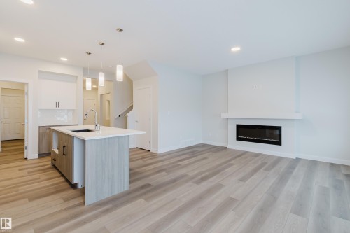 4106 67 Street, Beaumont, AB - Indoor With Fireplace