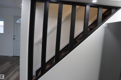 Stairway going upstairs decorative railing - 