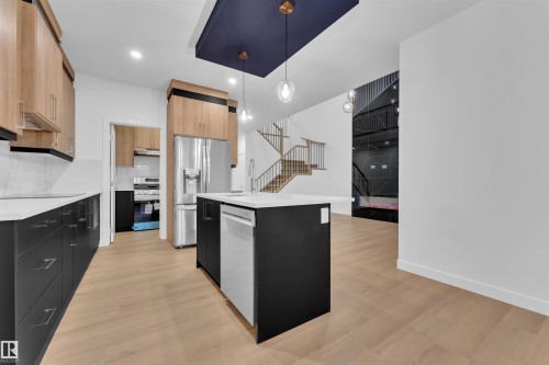 204 Crystal Creek Drive, Leduc, AB - Indoor Photo Showing Kitchen With Upgraded Kitchen