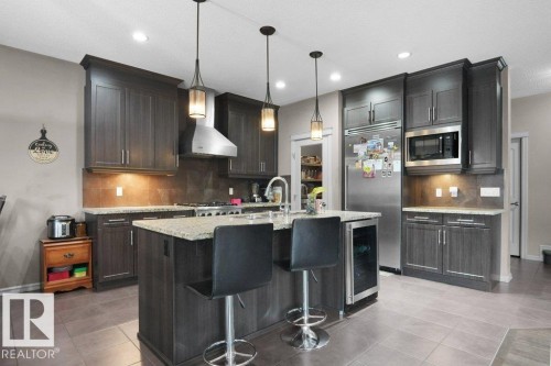 1533 36B Avenue, Edmonton, AB - Indoor Photo Showing Kitchen With Upgraded Kitchen
