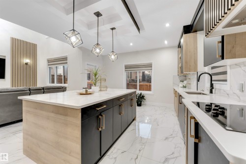 16916 47 Street, Edmonton, AB - Indoor Photo Showing Kitchen With Upgraded Kitchen