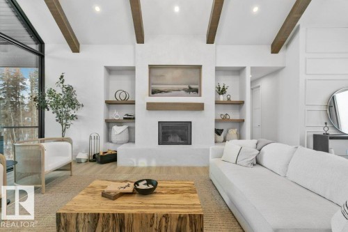 42 2307 Twp Road 522, Rural Parkland County, AB - Indoor With Fireplace