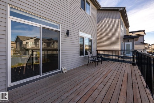 View of deck - 1440 Darby Green, Edmonton, AB - Outdoor With Deck Patio Veranda With Exterior