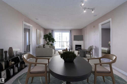1004 9741 110 Street, Edmonton, AB - Indoor With Fireplace