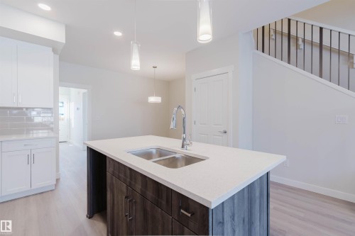 5412 69 Street, Beaumont, AB - Indoor Photo Showing Kitchen With Double Sink