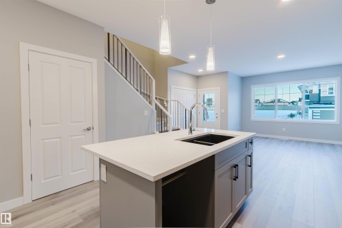 5418 69 Street, Beaumont, AB - Indoor Photo Showing Kitchen With Double Sink
