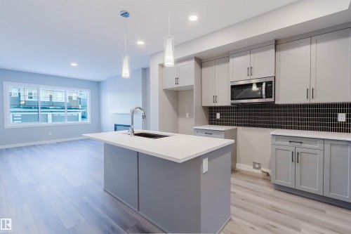 5418 69 Street, Beaumont, AB - Indoor Photo Showing Kitchen With Upgraded Kitchen