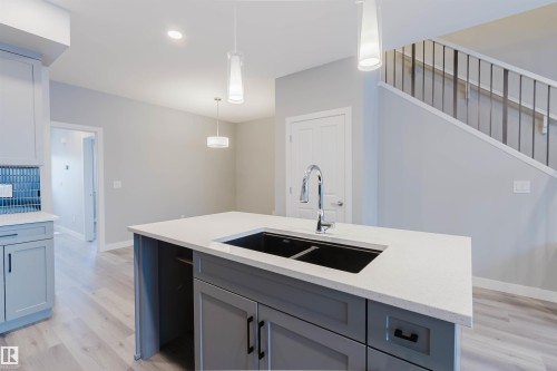 5418 69 Street, Beaumont, AB - Indoor Photo Showing Kitchen With Double Sink