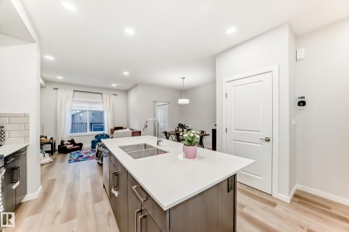 332 29 Street, Edmonton, AB - Indoor Photo Showing Kitchen With Double Sink With Upgraded Kitchen