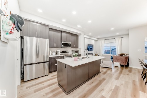 332 29 Street, Edmonton, AB - Indoor Photo Showing Kitchen With Upgraded Kitchen