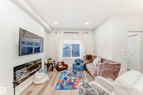 332 29 Street, Edmonton, AB - Indoor Photo Showing Other Room With Fireplace