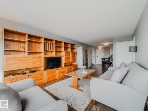 600 10149 Saskatchewan Drive, Edmonton, AB - Indoor Photo Showing Living Room With Fireplace