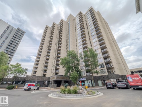 600 10149 Saskatchewan Drive, Edmonton, AB - Outdoor With Balcony With Facade