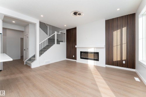 73 Elliot Wynd, Fort Saskatchewan, AB - Indoor With Fireplace