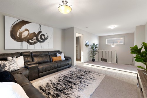3925 Cherry Cove Cove, Edmonton, AB - Indoor Photo Showing Living Room