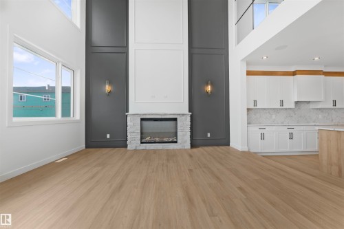 57 Eldridge Point(E), St. Albert, AB - Indoor With Fireplace