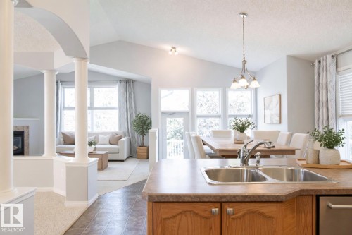 536 Leger Way, Edmonton, AB - Indoor Photo Showing Kitchen With Double Sink