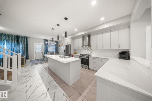 3445 Checknita Terrace, Edmonton, AB - Indoor Photo Showing Kitchen With Upgraded Kitchen