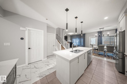 3445 Checknita Terrace, Edmonton, AB - Indoor Photo Showing Kitchen With Double Sink