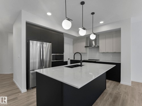 2203 158 Street, Edmonton, AB - Indoor Photo Showing Kitchen With Double Sink With Upgraded Kitchen