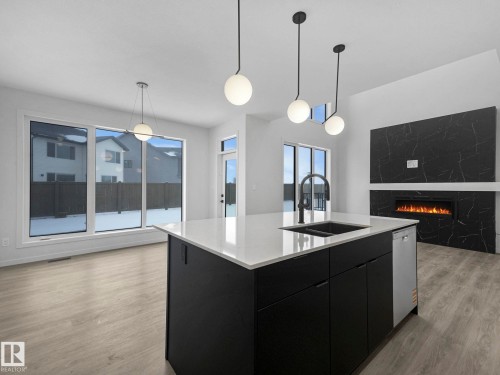 2203 158 Street, Edmonton, AB - Indoor Photo Showing Kitchen With Double Sink With Upgraded Kitchen