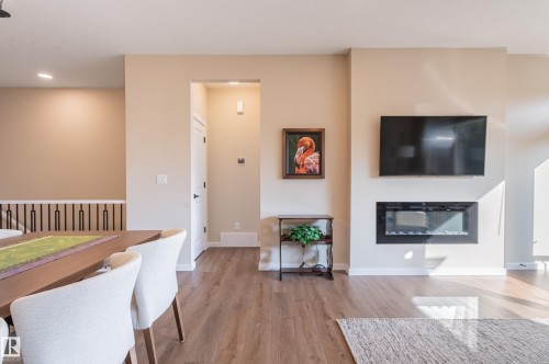 179 Redwing Wynd, St. Albert, AB - Indoor Photo Showing Living Room With Fireplace