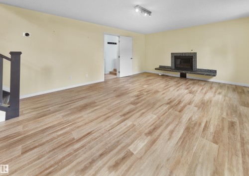 6628 124 Street, Edmonton, AB - Indoor Photo Showing Other Room With Fireplace