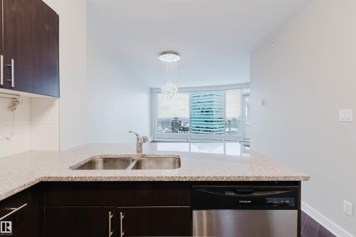 Edmonton, AB - Indoor Photo Showing Kitchen With Double Sink