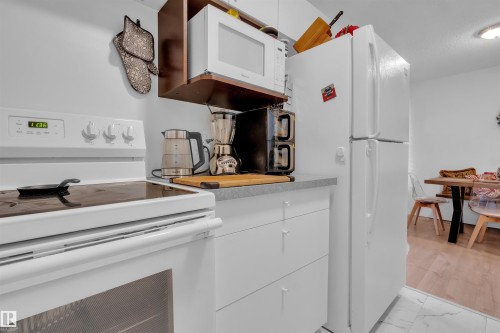 8F Meadowlark Village, Edmonton, AB - Indoor Photo Showing Kitchen