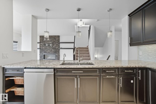 12948 202 Street, Edmonton, AB - Indoor Photo Showing Kitchen With Upgraded Kitchen