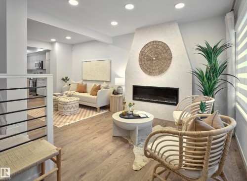216 Marquis Boulevard, Edmonton, AB - Indoor With Fireplace