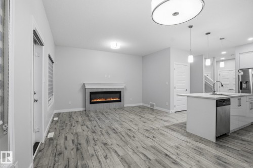 7438 Chivers Crescent, Edmonton, AB - Indoor With Fireplace