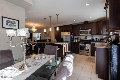 52 1150 Windermere Way, Edmonton, AB - Indoor Photo Showing Kitchen With Upgraded Kitchen