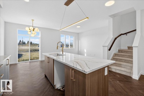 2134 Crossbill Lane, Edmonton, AB - Indoor Photo Showing Kitchen With Upgraded Kitchen