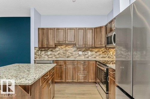 119 2503 Hanna Crescent, Edmonton, AB - Indoor Photo Showing Kitchen With Upgraded Kitchen