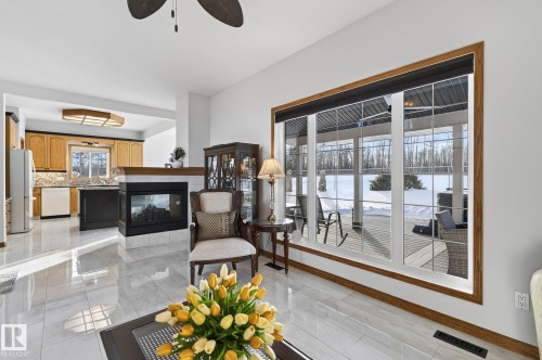 47 Willow Springs Crescent, Sylvan Lake, AB - Indoor With Fireplace