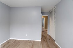 Spare room with light wood-type flooring and a textured ceiling - 