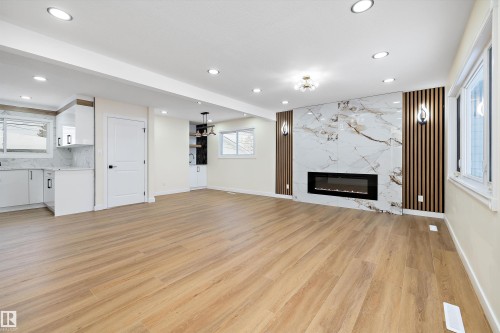 13519 109 Street, Edmonton, AB - Indoor Photo Showing Other Room With Fireplace