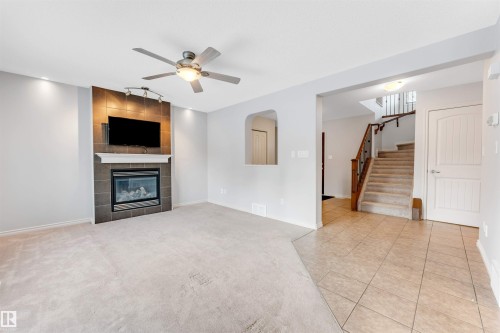 6723 19 Avenue, Edmonton, AB - Indoor Photo Showing Other Room With Fireplace