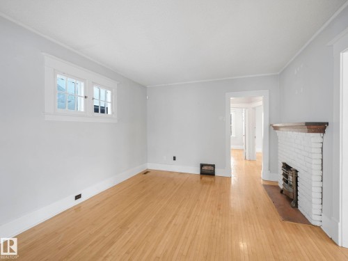 10975 123 Street, Edmonton, AB - Indoor Photo Showing Other Room With Fireplace