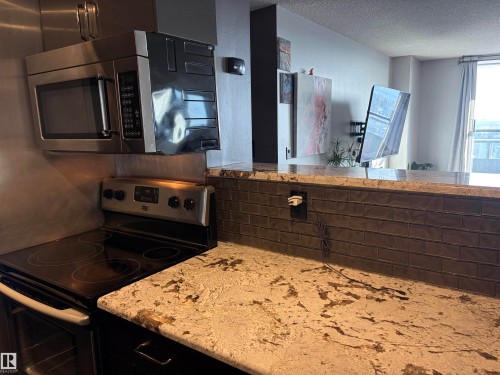 1314 13910 Stony Plain Road, Edmonton, AB - Indoor Photo Showing Kitchen