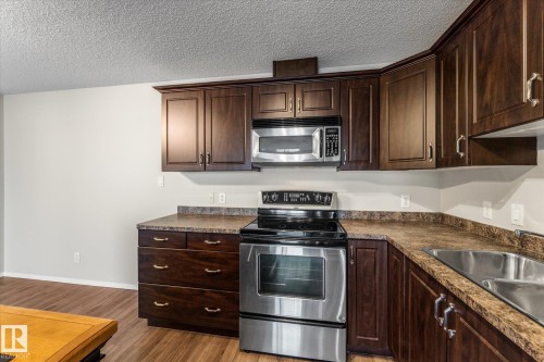 409 16035 132 Street, Edmonton, AB - Indoor Photo Showing Kitchen With Double Sink