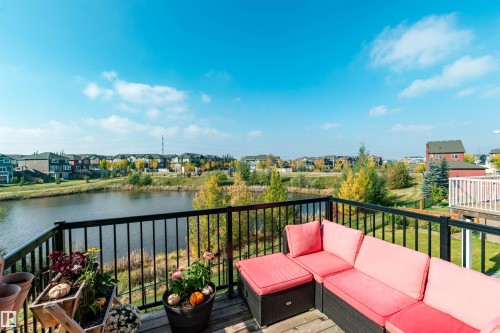 3805 Cherry Loop, Edmonton, AB - Outdoor With Body Of Water With Deck Patio Veranda With View