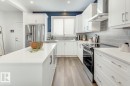 17212 2 Street, Edmonton, AB  - Indoor Photo Showing Kitchen With Stainless Steel Kitchen With Upgraded Kitchen 
