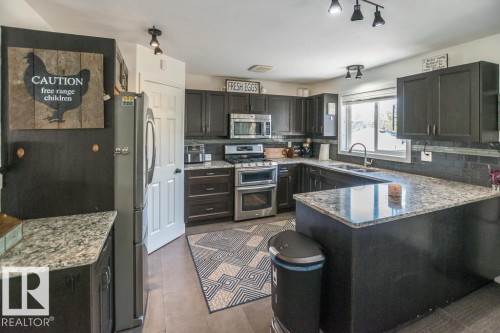446 46410 Twp Rd 610, Rural Bonnyville M.D., AB - Indoor Photo Showing Kitchen With Double Sink With Upgraded Kitchen