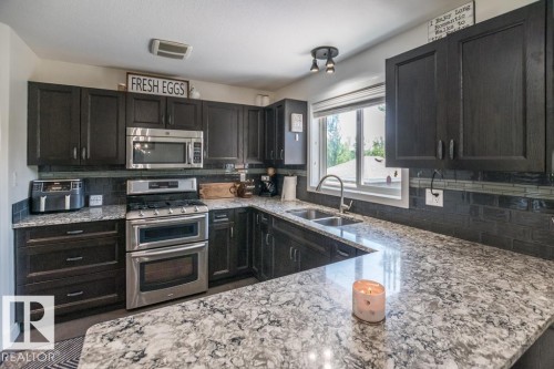 446 46410 Twp Rd 610, Rural Bonnyville M.D., AB - Indoor Photo Showing Kitchen With Stainless Steel Kitchen With Double Sink
